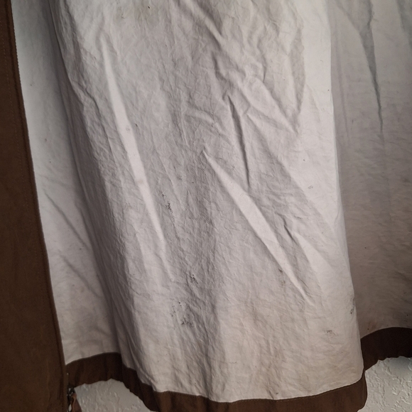 Eddie Bauer Brown Nylon Trekker Trench Pockets Size Large - Picture 14 of 16